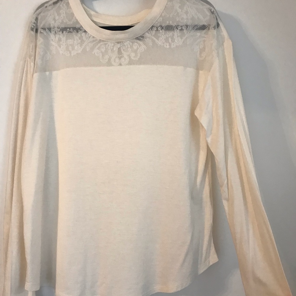 Old Navy white lace blouse